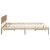 Cadru de pat cu headboard natural 160 x 200 cm GartenMobel Dekor
