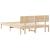 Cadru de pat cu headboard natural 160 x 200 cm GartenMobel Dekor