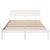 Cadru de pat cu headboard Alb 160 x 200 cm GartenMobel Dekor