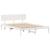 Cadru de pat cu headboard Alb 160 x 200 cm GartenMobel Dekor
