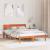 Cadru de pat cu headboard Maroniu cerat 160 x 200 cm GartenMobel Dekor