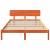 Cadru de pat cu headboard Maroniu cerat 160 x 200 cm GartenMobel Dekor