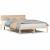 Cadru de pat cu headboard natural 150 x 200 cm GartenMobel Dekor