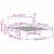 Cadru de pat cu headboard natural 150 x 200 cm GartenMobel Dekor