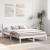 Cadru de pat cu headboard Alb 150 x 200 cm GartenMobel Dekor