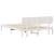Cadru de pat cu headboard Alb 140 x 200 cm GartenMobel Dekor
