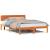 Cadru de pat cu headboard Maroniu cerat 140 x 200 cm GartenMobel Dekor