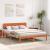 Cadru de pat cu headboard Maroniu cerat 140 x 200 cm GartenMobel Dekor