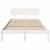 Cadru de pat cu headboard Alb 120 x 200 cm GartenMobel Dekor