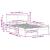 Cadru de pat cu headboard Alb 120 x 200 cm GartenMobel Dekor