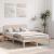 Cadru de pat cu headboard natural 140 x 190 cm GartenMobel Dekor