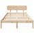 Cadru de pat cu headboard natural 140 x 190 cm GartenMobel Dekor