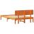 Cadru de pat cu headboard Maroniu cerat 140 x 190 cm GartenMobel Dekor