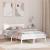 Cadru de pat cu headboard Alb 135 x 190 cm GartenMobel Dekor