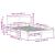 Cadru de pat cu headboard Alb 135 x 190 cm GartenMobel Dekor