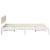 Cadru de pat cu headboard Alb 135 x 190 cm GartenMobel Dekor