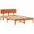 Cadru de pat cu headboard Maroniu cerat 135 x 190 cm GartenMobel Dekor