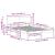 Cadru de pat cu headboard natural 120 x 190 cm GartenMobel Dekor