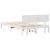 Cadru de pat cu headboard Alb 120 x 190 cm GartenMobel Dekor