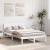 Cadru de pat cu headboard Alb 120 x 190 cm GartenMobel Dekor