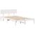Cadru de pat cu headboard Alb 120 x 190 cm GartenMobel Dekor