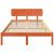 Cadru de pat cu headboard Maroniu cerat 120 x 190 cm GartenMobel Dekor