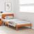 Cadru de pat cu headboard Maroniu cerat 100 x 200 cm GartenMobel Dekor