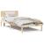 Cadru de pat cu headboard natural 80 x 200 cm GartenMobel Dekor