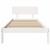 Cadru de pat cu headboard Alb 80 x 200 cm GartenMobel Dekor