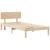 Cadru de pat cu headboard natural 90 x 190 cm GartenMobel Dekor