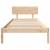 Cadru de pat cu headboard natural 90 x 190 cm GartenMobel Dekor
