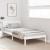 Cadru de pat cu headboard Alb 90 x 190 cm GartenMobel Dekor