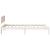 Cadru de pat cu headboard Alb 90 x 190 cm GartenMobel Dekor