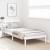 Cadru de pat cu headboard Alb 80 x 200 cm Lemn masiv de pin GartenMobel Dekor