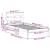 Cadru de pat cu headboard Maro 80 x 200 cm Lemn masiv de pin GartenMobel Dekor