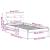 Cadru de pat cu headboard Maro 90 x 200 cm Lemn masiv de pin GartenMobel Dekor