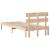 Cadru de pat cu headboard Maro 100 x 200 cm Lemn masiv de pin GartenMobel Dekor