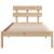 Cadru de pat cu headboard Maro 100 x 200 cm Lemn masiv de pin GartenMobel Dekor