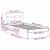 Cadru de pat cu headboard Alb 100 x 200 cm Lemn masiv de pin GartenMobel Dekor