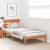 Cadru de pat cu headboard Maro 100 x 200 cm Lemn masiv de pin GartenMobel Dekor