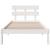 Cadru de pat cu headboard Alb 90 x 190 cm Lemn masiv de pin GartenMobel Dekor