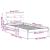 Cadru de pat cu headboard Alb 90 x 190 cm Lemn masiv de pin GartenMobel Dekor
