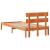 Cadru de pat cu headboard Maro 90 x 190 cm Lemn masiv de pin GartenMobel Dekor