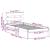 Cadru de pat cu headboard Maro 75 x 190 cm Lemn masiv de pin GartenMobel Dekor