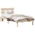 Cadru de pat cu headboard Maro 75 x 190 cm Lemn masiv de pin GartenMobel Dekor