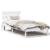 Cadru de pat cu headboard Alb 75 x 190 cm Lemn masiv de pin GartenMobel Dekor