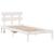 Cadru de pat cu headboard Alb 75 x 190 cm Lemn masiv de pin GartenMobel Dekor