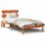 Cadru de pat cu headboard Maro 75 x 190 cm Lemn masiv de pin GartenMobel Dekor