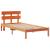 Cadru de pat cu headboard Maro 75 x 190 cm Lemn masiv de pin GartenMobel Dekor