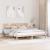 Cadru de pat cu headboard Maro 200 x 200 cm Lemn masiv de pin GartenMobel Dekor